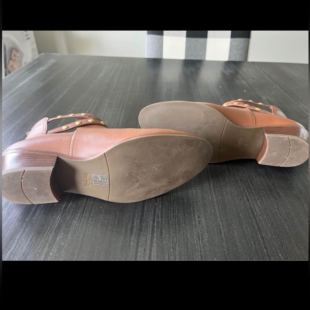 COACH Smooth Leather Booties 8 - Picture 6 of 6